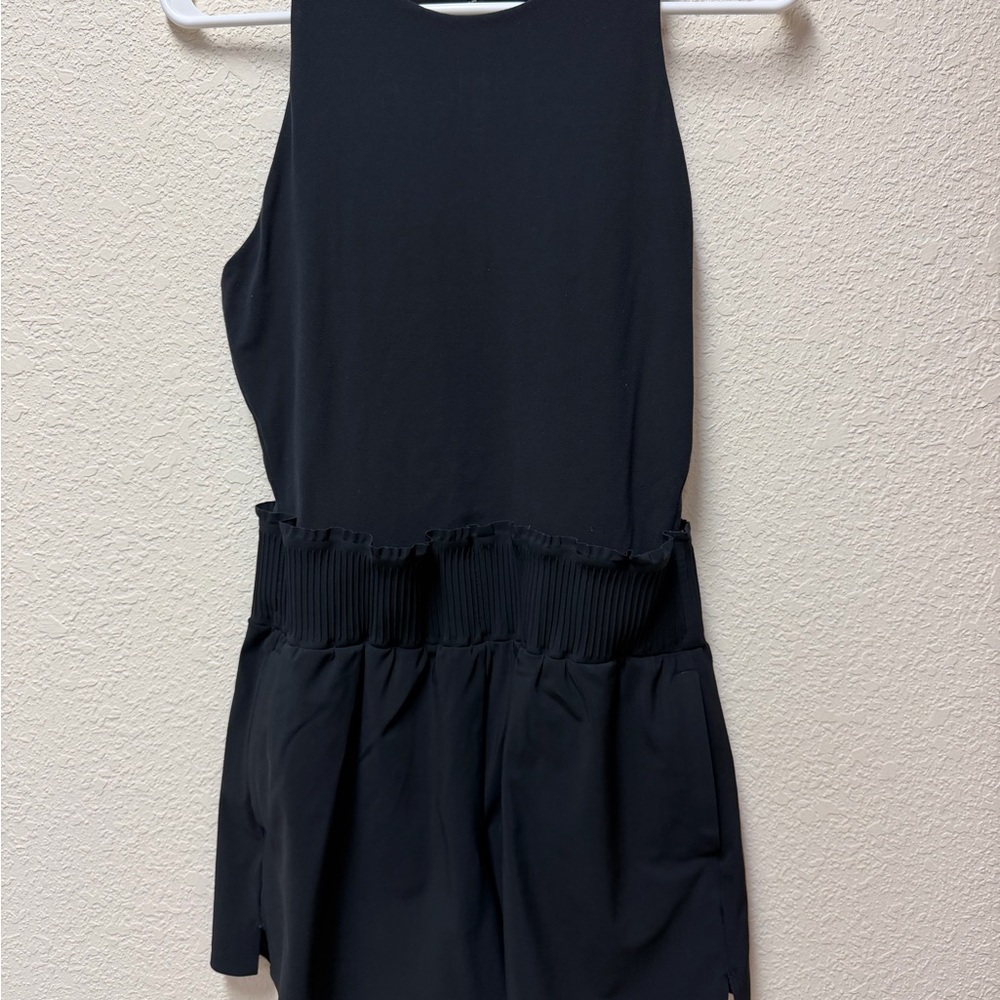 Athleta Cosmic Flutter Romper in Black